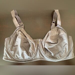Amoena "Maya" Bra Wire Lace Pocketed Post Mastectomy Grey 36D
